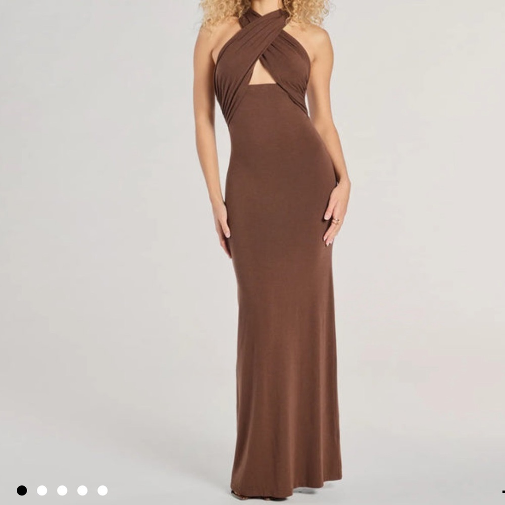 Chic Update Convertible Ruched Long Dress